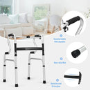 One-Button Folding Aluminum Walking Frame Walker by LJGDeals