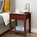 Set of 2 Nightstand with Storage Shelf and Pull Handle by LJGDeals