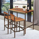 3 Pieces Patio Rattan Wicker Bar Dining Furniture Set by LJGDeals