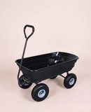 Heavy Duty Poly Garden Dump Cart – 600 lb Capacity, 10" Pneumatic Tires by 2Dropme