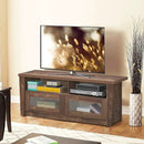Wooden TV Stand with 2 Open Shelves and 2 Door Cabinets by LJGDeals