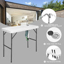 Folding Cleaning Sink Faucet Cutting Camping Table with Sprayer by LJGDeals