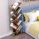 8-Tier Free Standing Tree Bookshelf-Coffee by LJGDeals