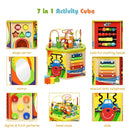 7-in-1 Wooden Activity Cube Toy by LJGDeals