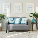 55 Inch Modern Loveseat Sofa with Cloth Cushion-Gray by LJGDeals