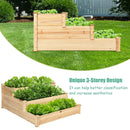 3 Tier Elevated Wooden Vegetable Garden Bed by LJGDeals