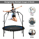 40 Inch Foldable Fitness Rebounder with Resistance Bands Adjustable Home by LJGDeals