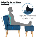 Modern Accent Chair Ottoman Set with Footstool by LJGDeals