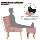 Modern Accent Chair Ottoman Set with Footstool by LJGDeals