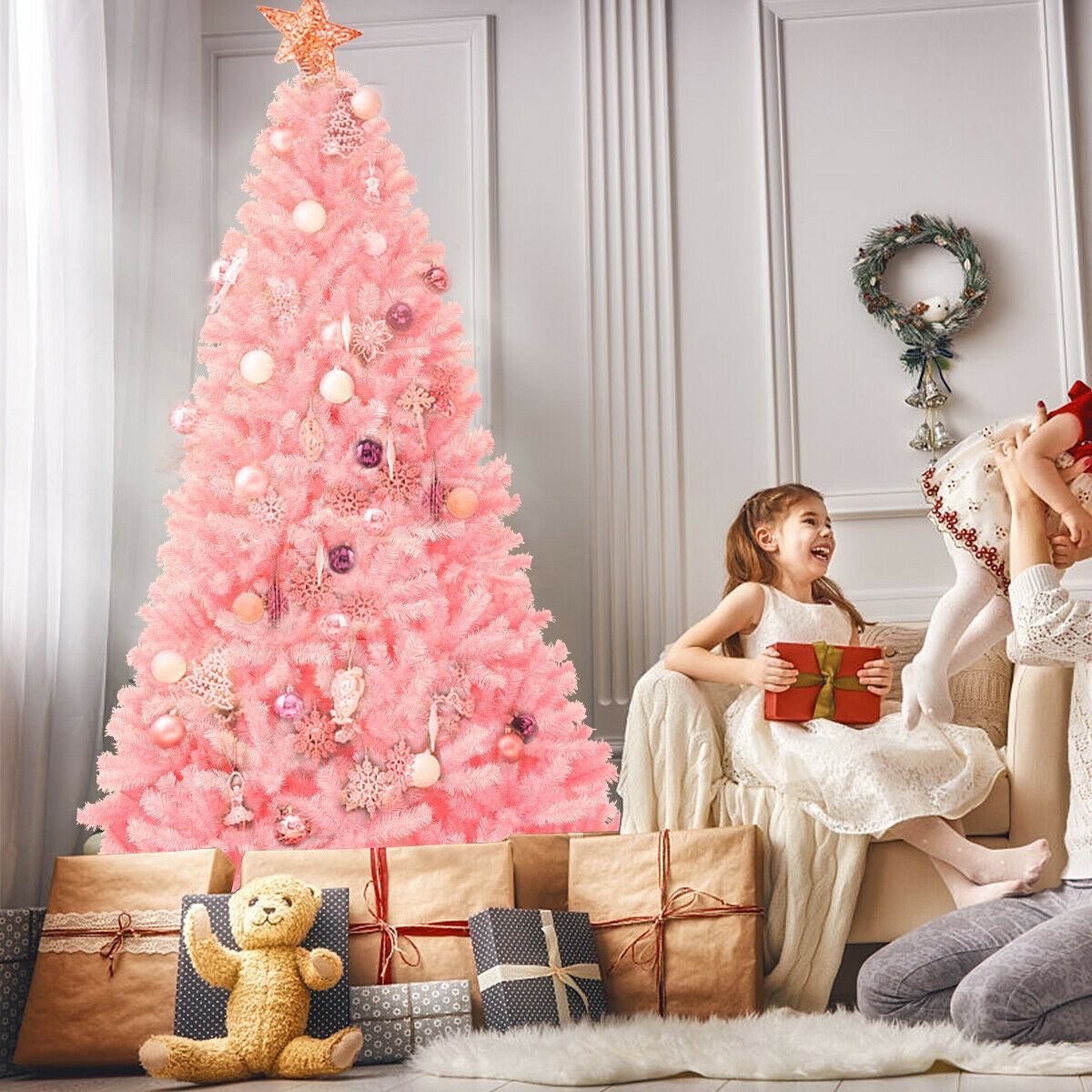 7.5 Feet Hinged Artificial Christmas Tree Full Fir Tree, photo 2 of 8