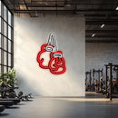 Knockout Gloves Metal Neon Wall Art- LN0071