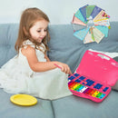 25 Notes Kids Glockenspiel Chromatic Metal Xylophone-Pink by LJGDeals