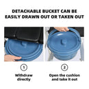 2-in-1 Aluminum Commode Shower Wheelchair with Locking Casters by LJGDeals