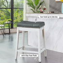 Set of 2 24-Inch Height Backless Counter Stool with Footrest by LJGDeals