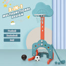3-in-1 Kids Basketball Hoop Set with Balls by LJGDeals