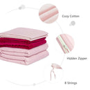 3 Piece 7lbs Heavy Weighted Blanket-Pink by LJGDeals