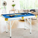 47 Inch Folding Billiard Table with Cues and Brush Chalk by LJGDeals