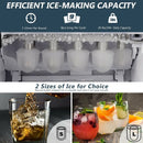 Stainless Steel 26 lbs/24 H Self-Clean Countertop Ice Maker Machine by LJGDeals