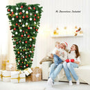 7 Feet Unlit Upside Down Artificial Christmas Tree by LJGDeals