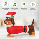 5 Feet Inflatable Christmas Dog with LED Lights by LJGDeals