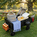 680LBS Heavy Duty Folding Wagon Cart All Terrain Garden Beach Utility Cart by 2Dropme