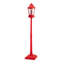 5.3 Feet Musical Christmas Street Lamp with Blowing Snow and LED Lights-Red by LJGDeals