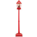 5.3 Feet Musical Christmas Street Lamp with 60 Warm White LED Lights-Red by LJGDeals