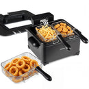 5.3-Qt Electric Deep Fryer with 3 Baskets 1700W LED Touch Screen and 6 Presets by LJGDeals