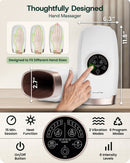 LX3 Carpal Tunnel & Wrist Pain Relief Device, Heated Air Compression Hand Massager, Lunar White