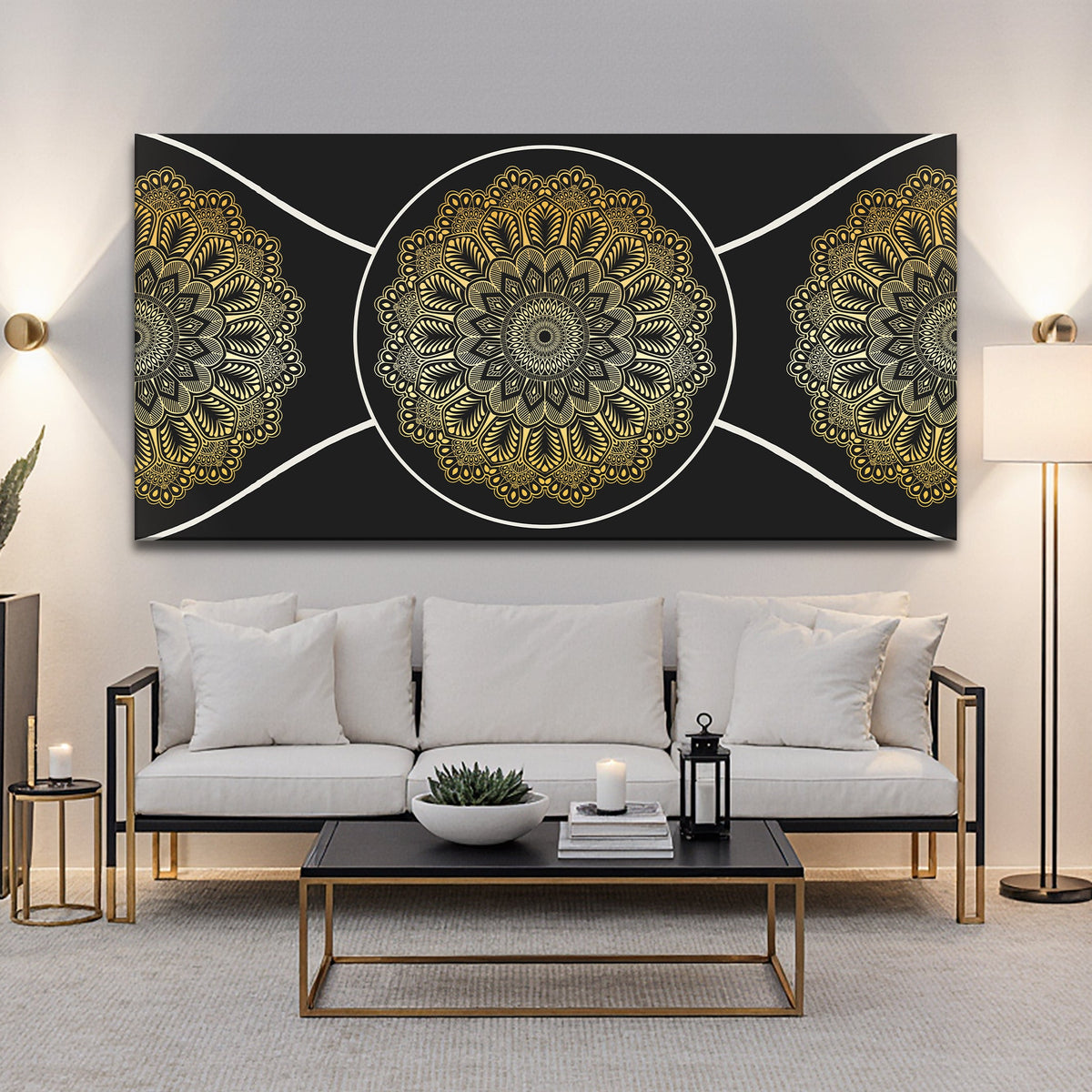 Gold Sacred Geometry Wall Art, photo 4 of 10