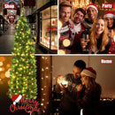 6.5 Feet Pre-lit Hinged Pencil Christmas Tree by LJGDeals