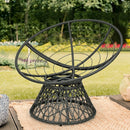 Rattan Papasan Chair Ergonomic 360-degree Swivel Soft Cushion Garden by LJGDeals
