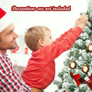 7.5 Feet Snow Flocked Artificial Christmas Tree Hinged with 1346 Tip and Foldable Base by LJGDeals