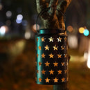2 Pack Solar Lantern Lights Outdoor (Hollow Stars) by JHY DESIGN