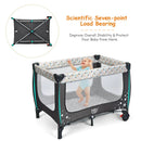 Portable Baby Playpen with Mattress Foldable Design by LJGDeals