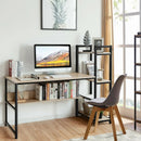 59-Inch Computer Desk Home Office Workstation 4-Tier Storage Shelves by LJGDeals