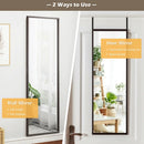 Full Length Metal Door Mirror with Adjustable Hook by LJGDeals