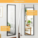 Full Length Metal Door Mirror with Adjustable Hook by LJGDeals