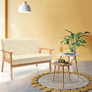 Modern Fabric Loveseat Sofa Couch Upholstered 2-Seat Armchair by LJGDeals