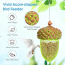 Metal Acorn Wild Bird Feeder Outdoor Hanging Food Dispenser for Garden Yard-Brown by LJGDeals