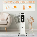 1500W Oil Filled Portable Radiator Space Heater with Adjustable Thermostat by LJGDeals