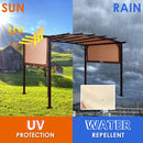 12 x 9 Feet Outdoor Pergola Gazebo with Retractable Canopy Shades by DirectDeals