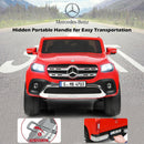 12V 2-Seater Kids Ride On Car Licensed Mercedes Benz X Class RC with Trunk-Red by LJGDeals