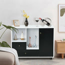 Lateral Mobile Filing Cabinet with 2 Drawers-Black by LJGDeals