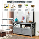 44 Inch Wooden Storage Cabinet TV Stand by LJGDeals