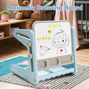 2 in 1 Kids Easel Table and Chair Set with Adjustable Art Painting Board