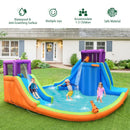 6-in-1 Inflatable Dual Water Slide Bounce House Without Blower by LJGDeals