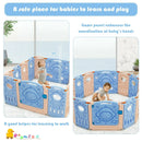 18-Panel Foldable Baby Playpen Kids Activity Center with Lockable Door by LJGDeals