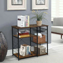 Industrial Kitchen Baker's Rack Microwave Shelf with 6 Hooks by LJGDeals