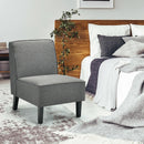 Modern Armless Accent Sofa Chair with Rubber Wood Legs by LJGDeals